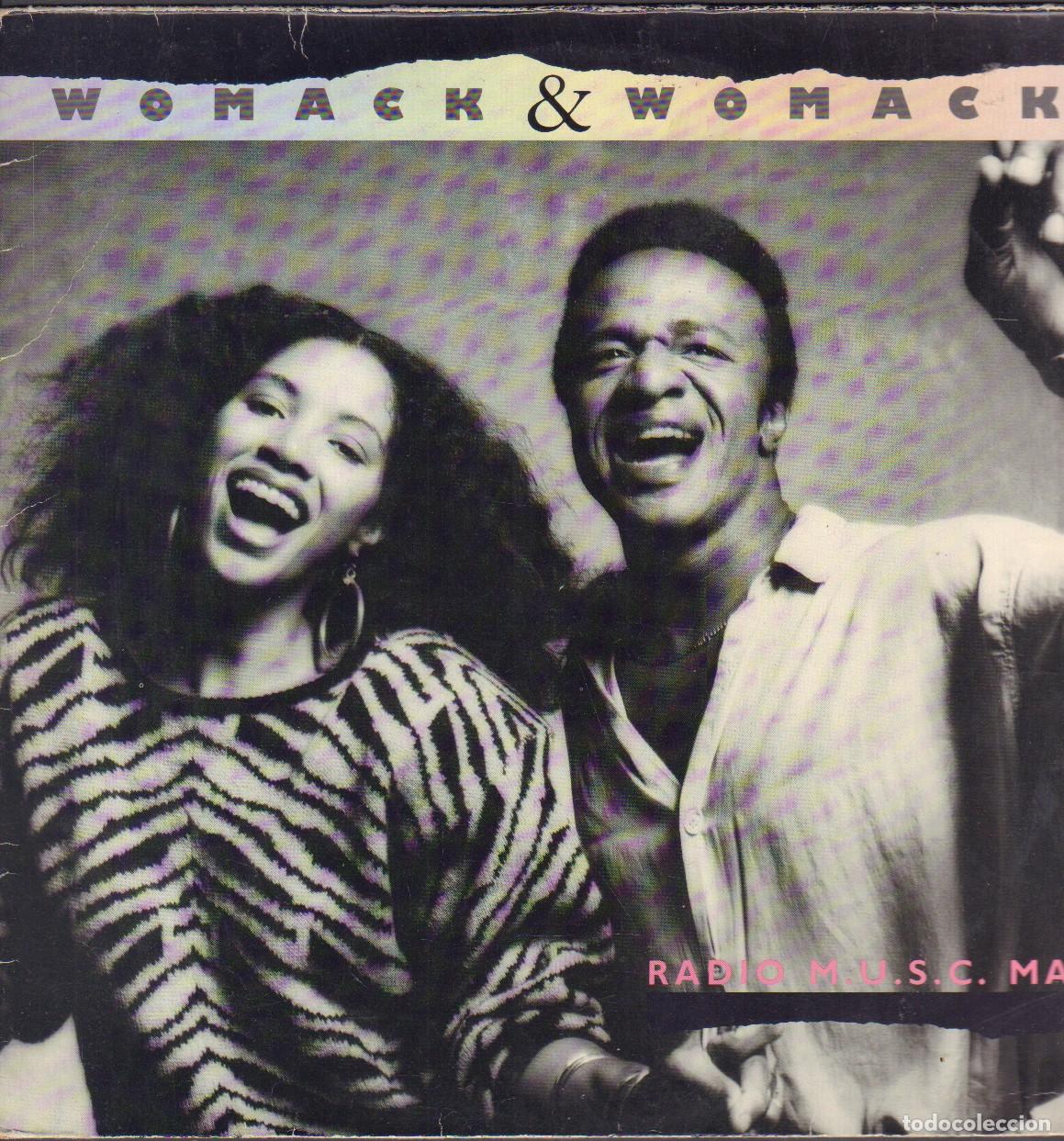 Discos de vinilo: WOMACK & WOMACK - RADIO M.U.S.C. MAN / NO RELIEF, MAZE NIGHT RIDER.../ LP ELEKTRA 1985 RF-26153