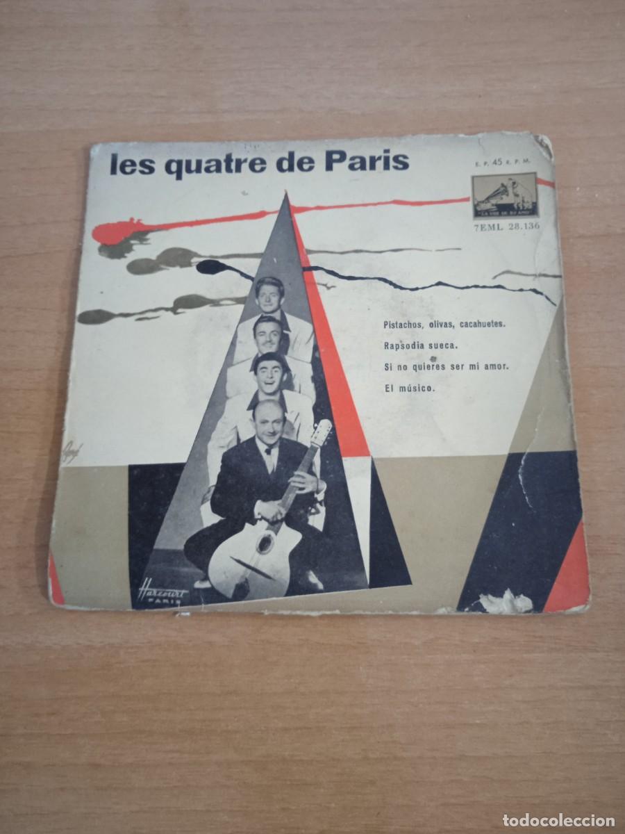 Discos de vinilo: Les quatre de Paris | pistachos olivas cacahuetes rapsodia sueca| Disco Vinilo Musica