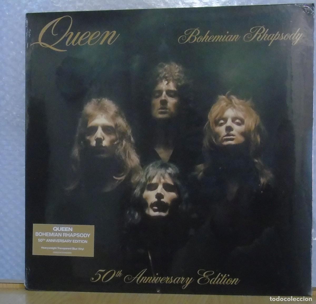 Discos de vinilo: Queen &ndash; Bohemian Rhapsody Maxisingle 12&rdquo; EU 2025 vinilo azul transparente PRECINTADO