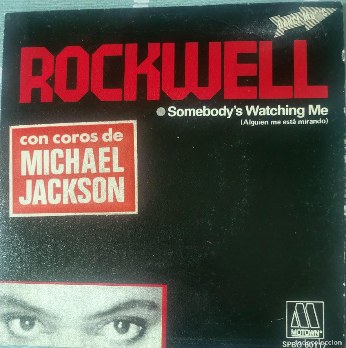 Discos de vinilo: Rockwell y coros de Michael Jackson single sello Motown editado en Espa&ntilde;a a&ntilde;o 1984...