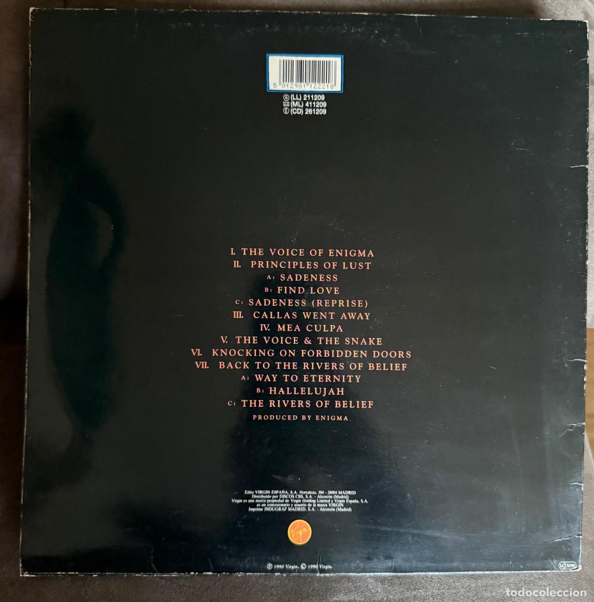 Discos de vinilo: Enigma &lrm;&ndash; MCMXC a.D.. Disco vinilo. Edic. Spain. 1990 - Foto 2