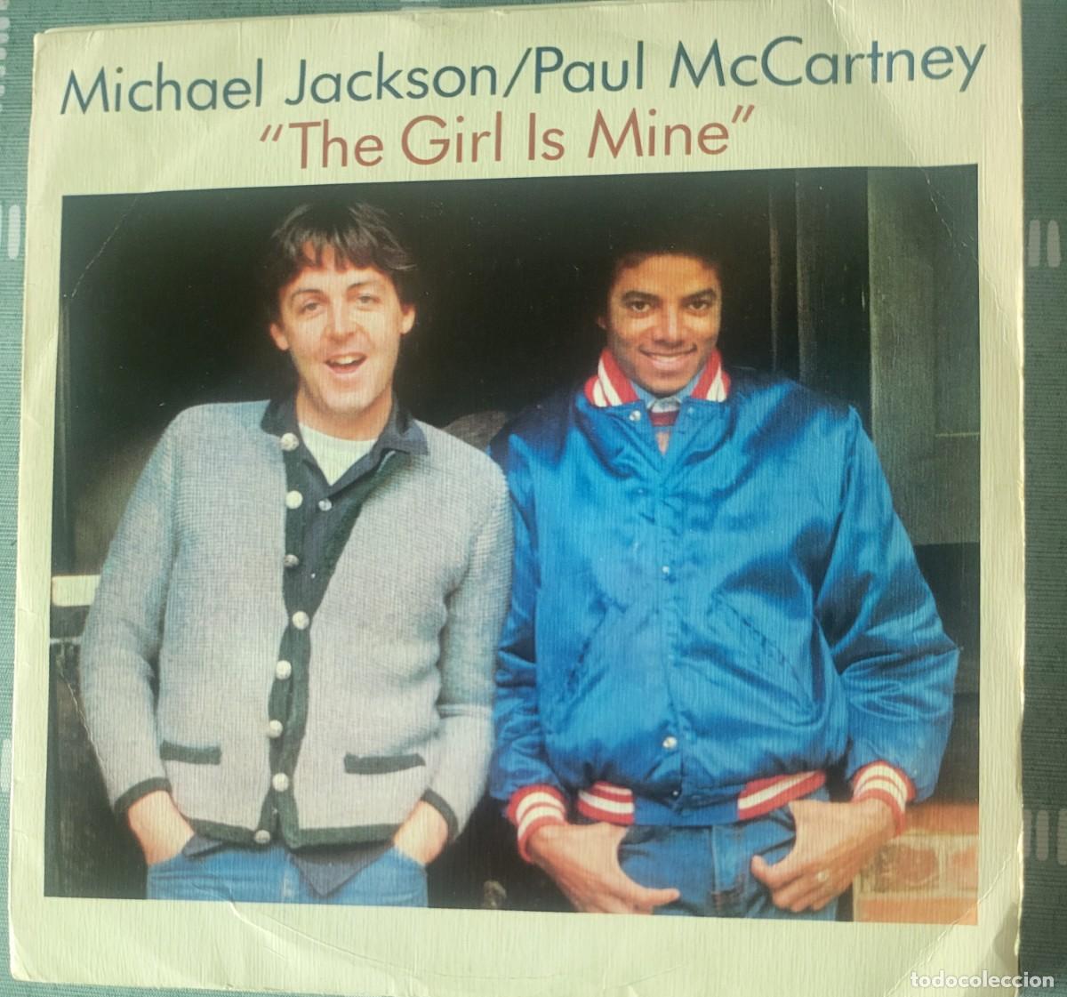 Discos de vinilo: Michael Jackson / Paul McCartney single sello Epic editado en Espa&ntilde;a a&ntilde;o 1982...