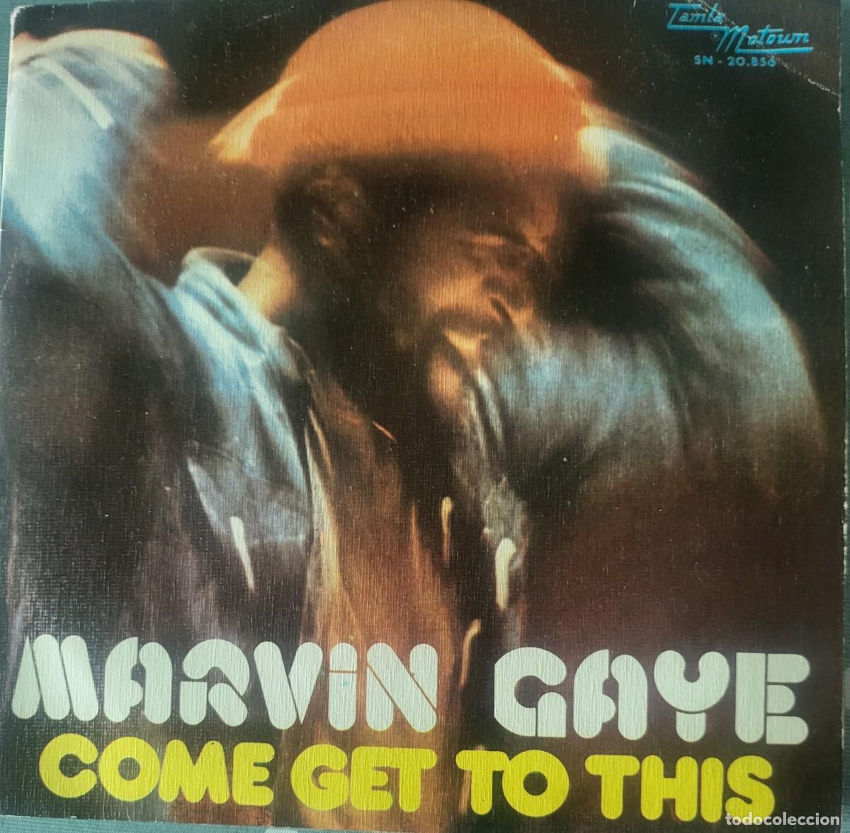 Discos de vinilo: Marvin Gaye single sello Tamla-Motown editado en Espa&ntilde;a a&ntilde;o 1974...