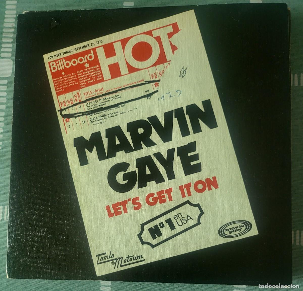Discos de vinilo: Marvin Gaye single sello Tamla-Motown editado en Espa&ntilde;a a&ntilde;o 1973...
