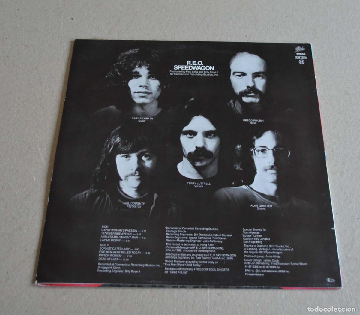 Discos de vinilo: REO SPEEDWAGON - R.E.O. SPEEDWAGON - Foto 2