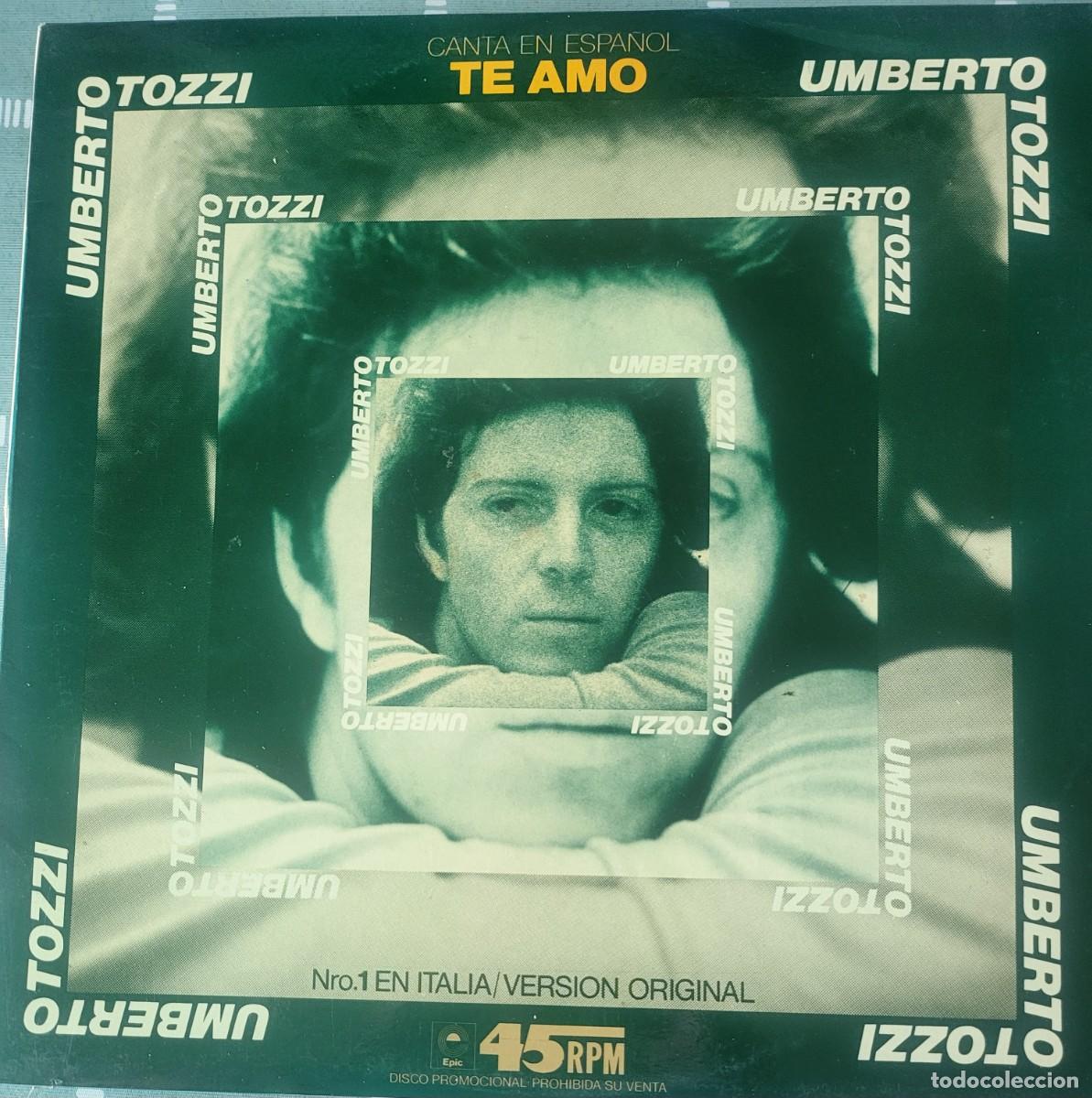 Dischi in vinile: Umberto Tozzi canta en Espa&ntilde;ol Maxi-Single sello Epic editado en Espa&ntilde;a a&ntilde;o 1977...