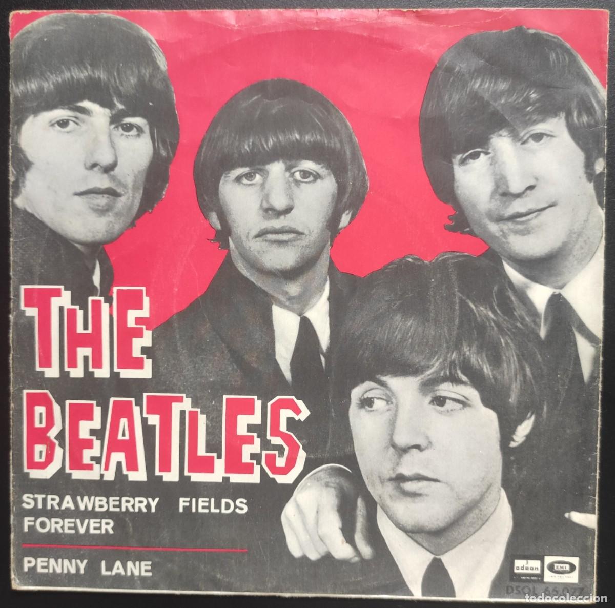 Disques de vinyle: The Beatles Single - Strawberry Fields Forever/Penny Lane - Espa&ntilde;a - 1967