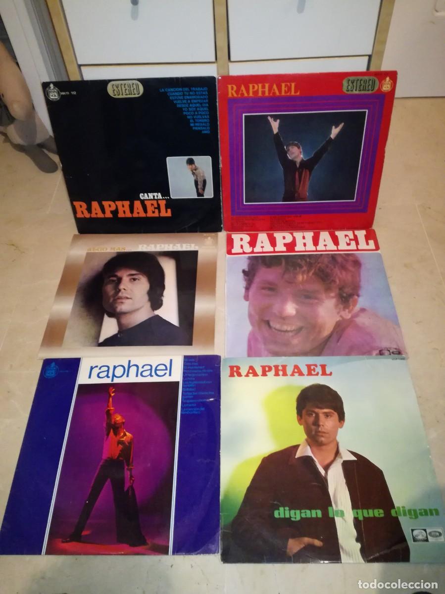 Discos de vinilo: LOTE DE 6 LPs ORIGINALES DE RAPHAEL-ORIGINALES DE LOS A&Ntilde;OS 60