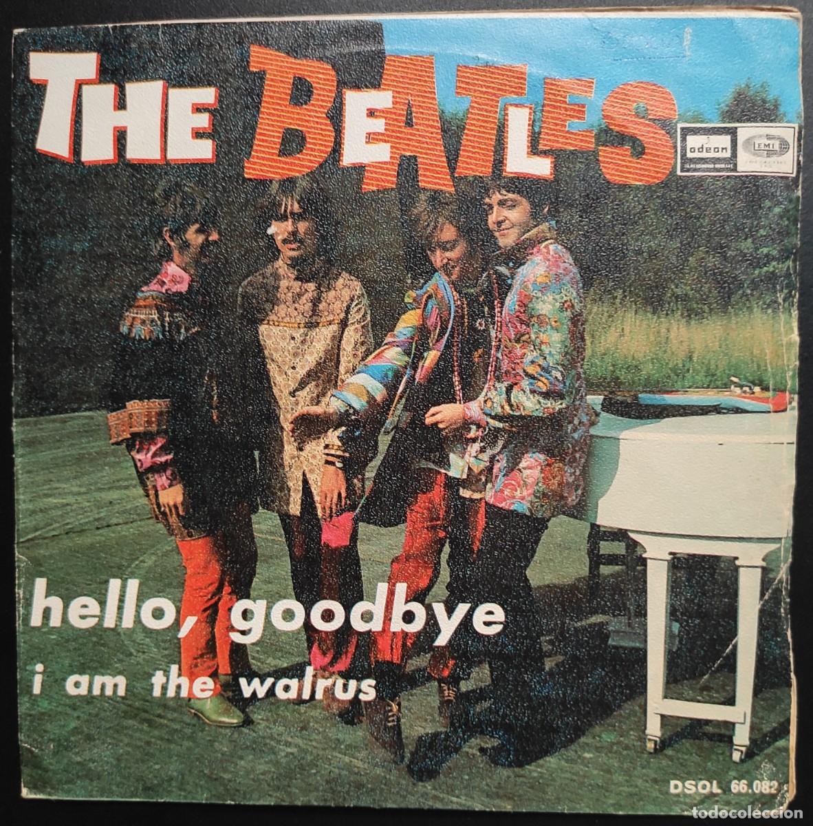 Discos de vinilo: The Beatles Single - I Am the Walrus/Hello Goodbye - 1967 - Espa&ntilde;a