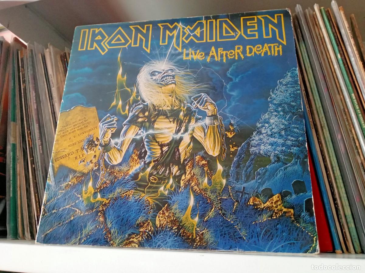 Discos de vinilo: Iron Maiden &ndash; Live After Death - lp Europe 1985