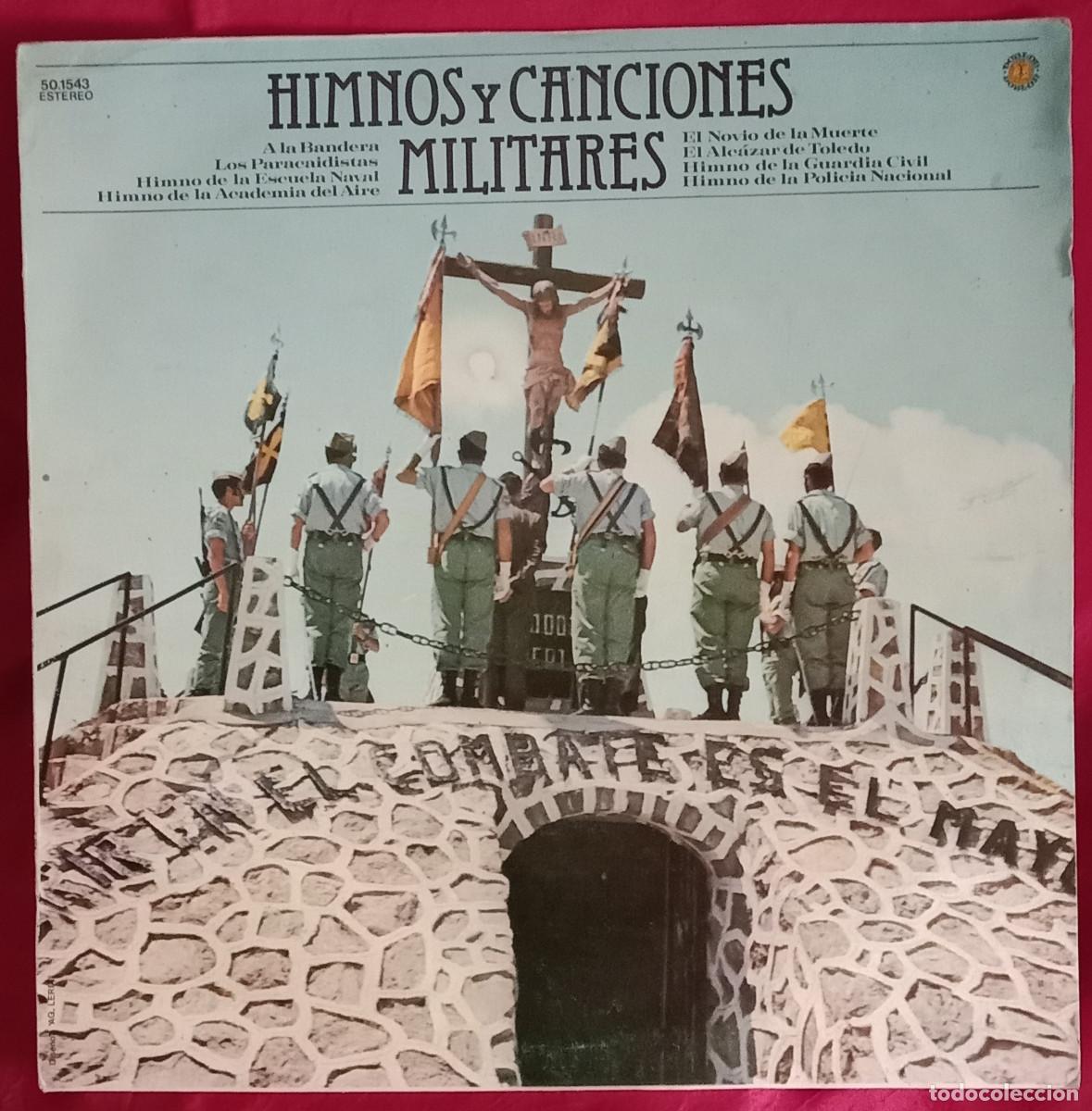 Discos de vinilo: Himnos y Canciones Militares - A la Bandera / El Novio de la Muerte... - Edit. Dobl&oacute;n. 1981