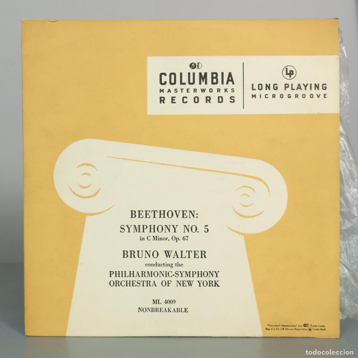 Discos de vinilo: LP. Beethoven: Symphony No. 5 in C Minor, Op. 67 - Bruno Walter, Philharmonic-Symphony Orchestra of