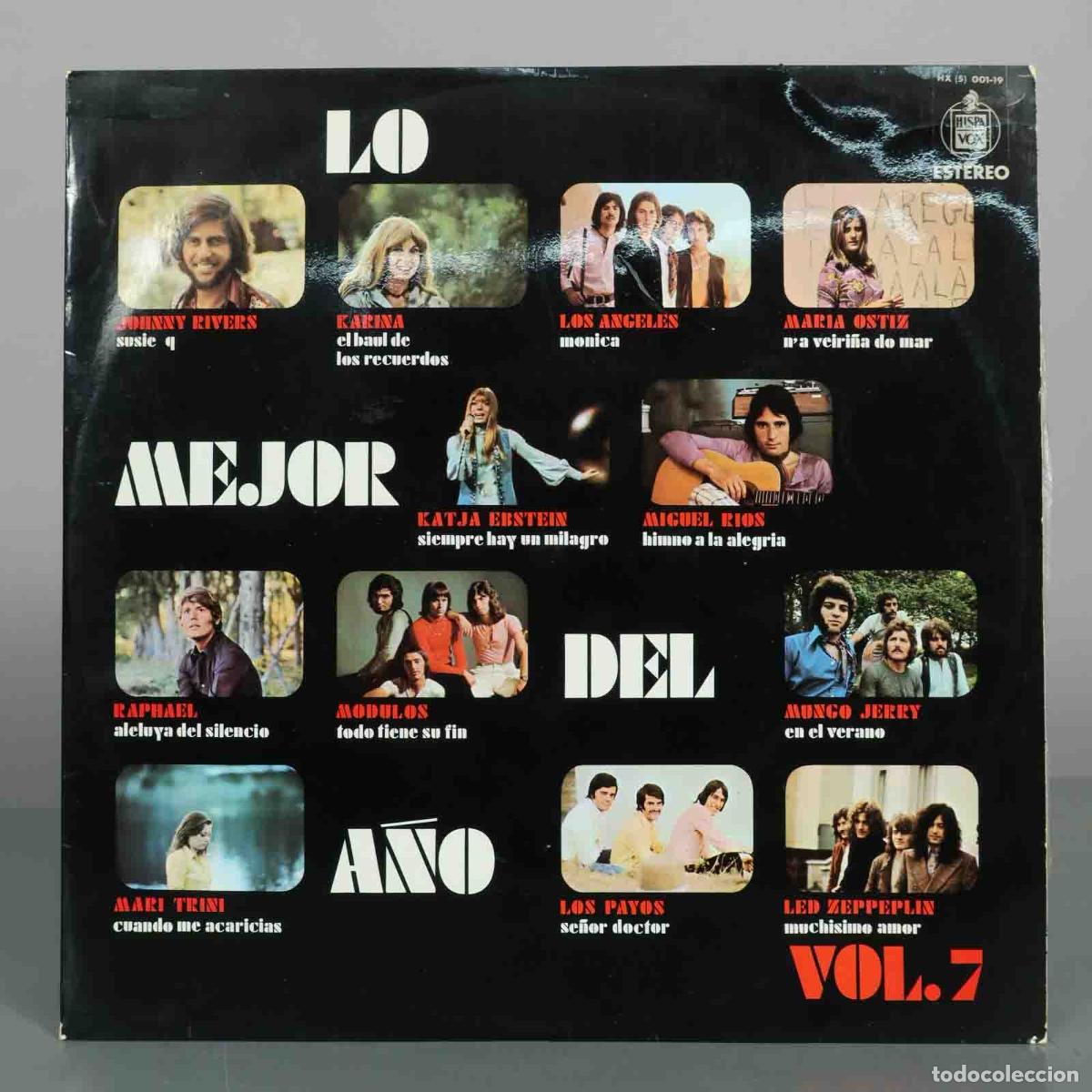 Discos de vinilo: LP. Lo Mejor del A&ntilde;o Vol. 7 - Johnny Rivers, Karina, Los &Aacute;ngeles, Mar&iacute;a Ostiz, Katja Ebstein, Migue