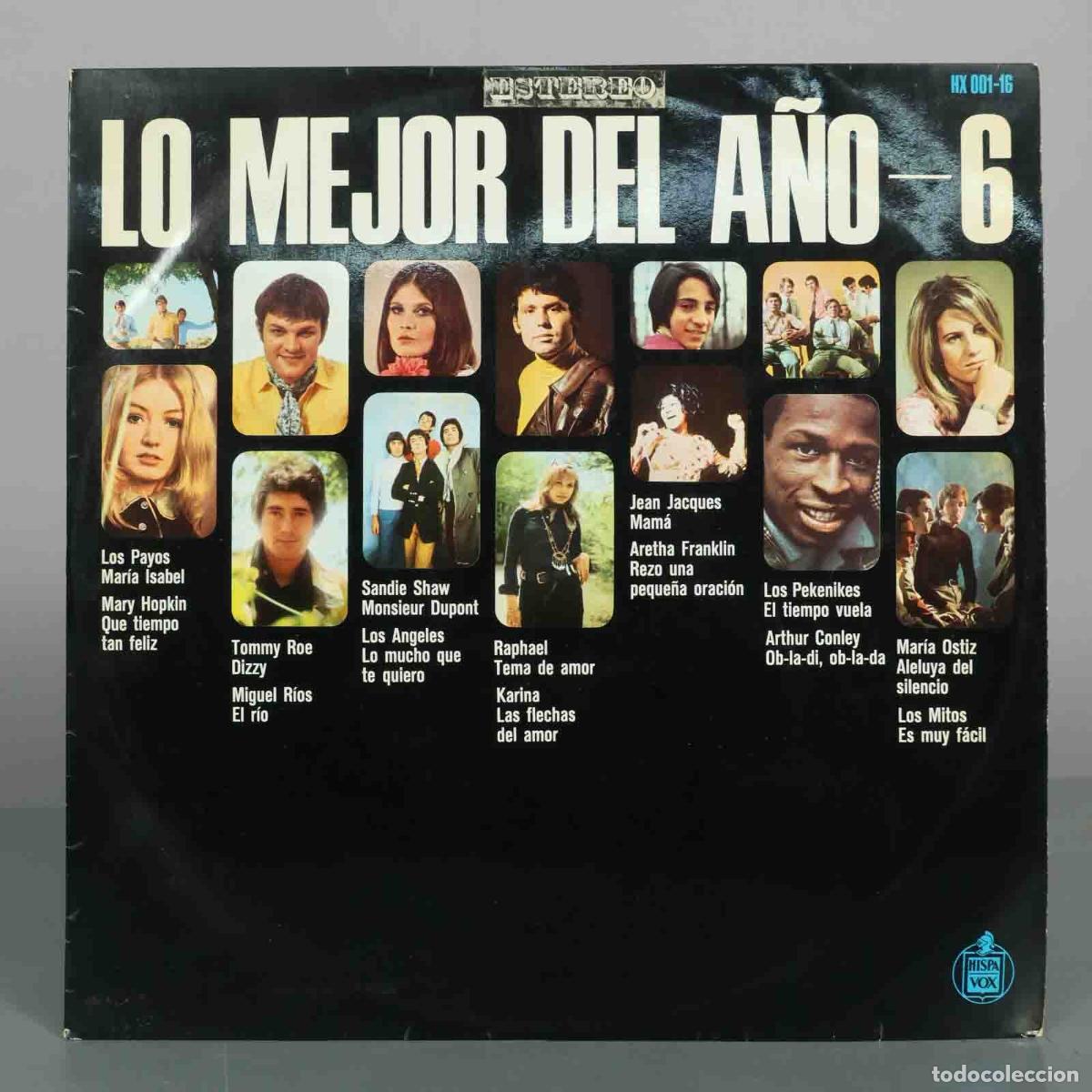Discos de vinilo: LP. Lo Mejor Del A&ntilde;o Vol. 6 - Los Payos, Mary Hopkin, Tommy Roe, Miguel R&iacute;os, Sandie Shaw, Los &Aacute;nge