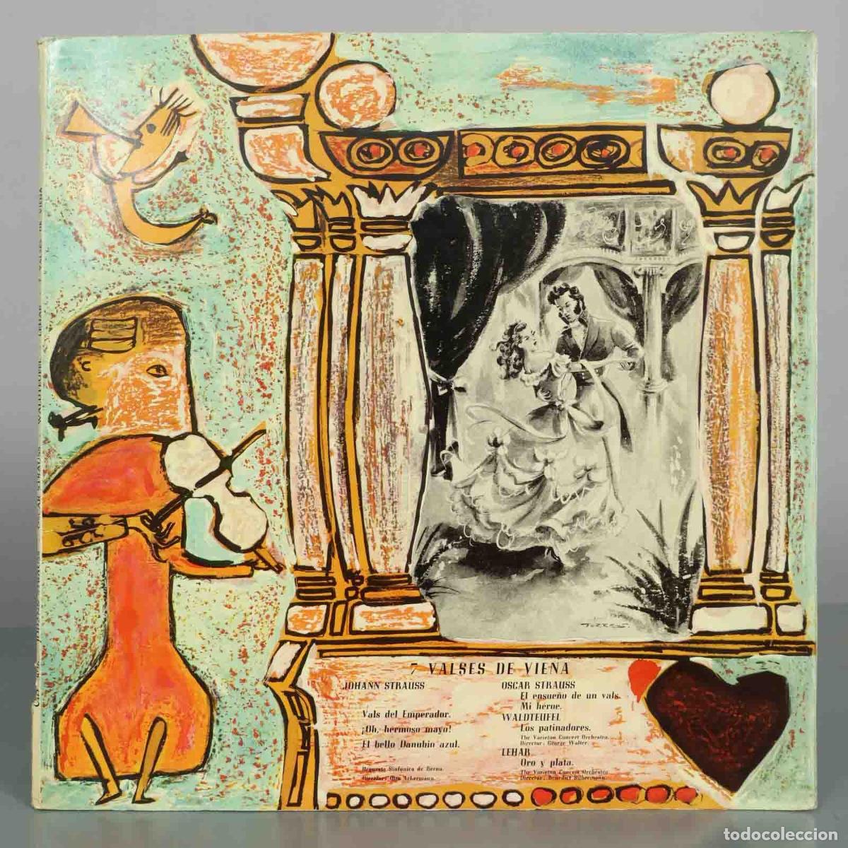 Discos de vinilo: LP. 7 Valses de Viena - Johann Strauss, Oscar Strauss