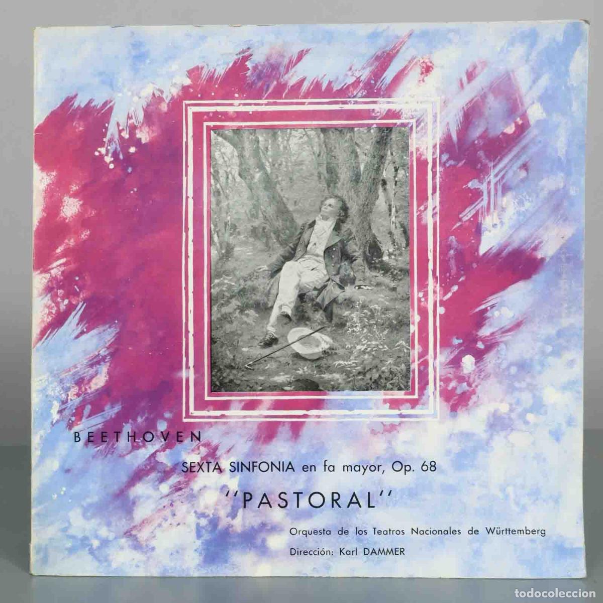 Discos de vinilo: LP. Sexta Sinfon&iacute;a en fa mayor Pastoral - Beethoven - Karl Dammer, Orquesta de los Teatros Nacional