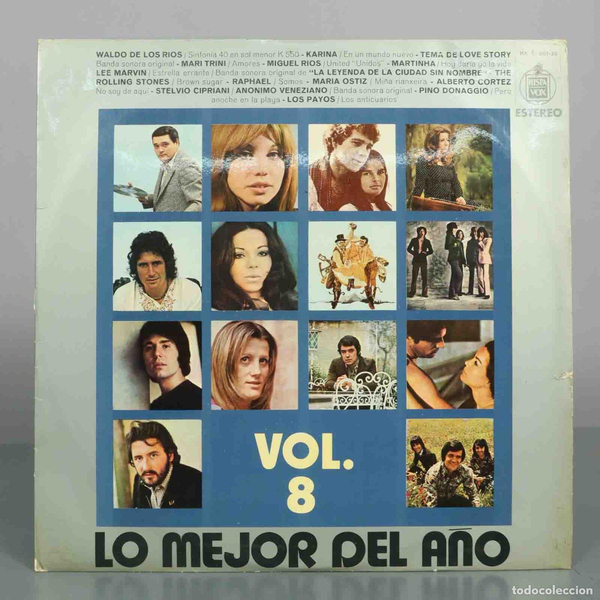 Discos de vinilo: LP. Lo Mejor del A&ntilde;o Vol. 8 - Waldo de los R&iacute;os, Karina, Mari Trini, Miguel R&iacute;os, The Rolling Stone
