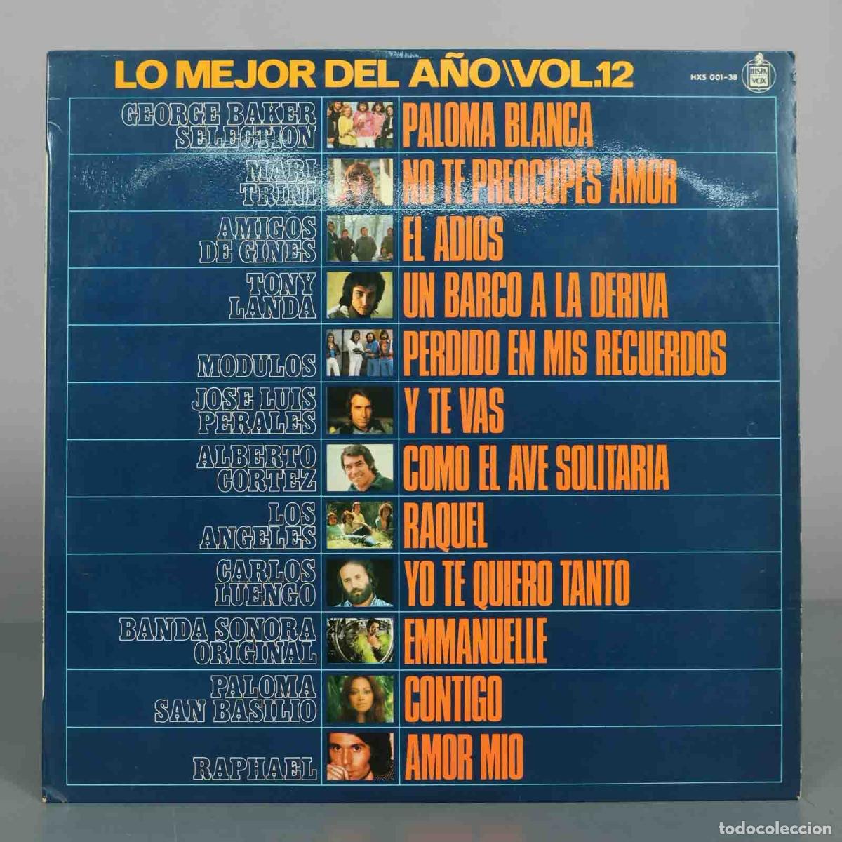 Discos de vinilo: LP. Lo Mejor Del A&ntilde;o Vol. 12 - George Baker Selection, Paloma San Basilio, Raphael, Jos&eacute; Luis Peral