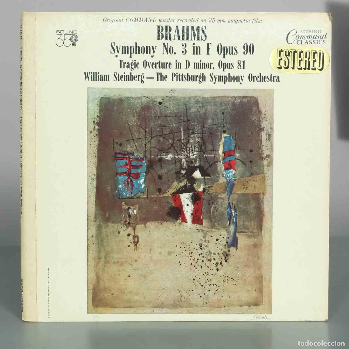 Discos de vinilo: LP. Brahms Symphony No. 3 In F Opus 90, Tragic Overture In D Minor, Opus 81 - William Steinberg, Th