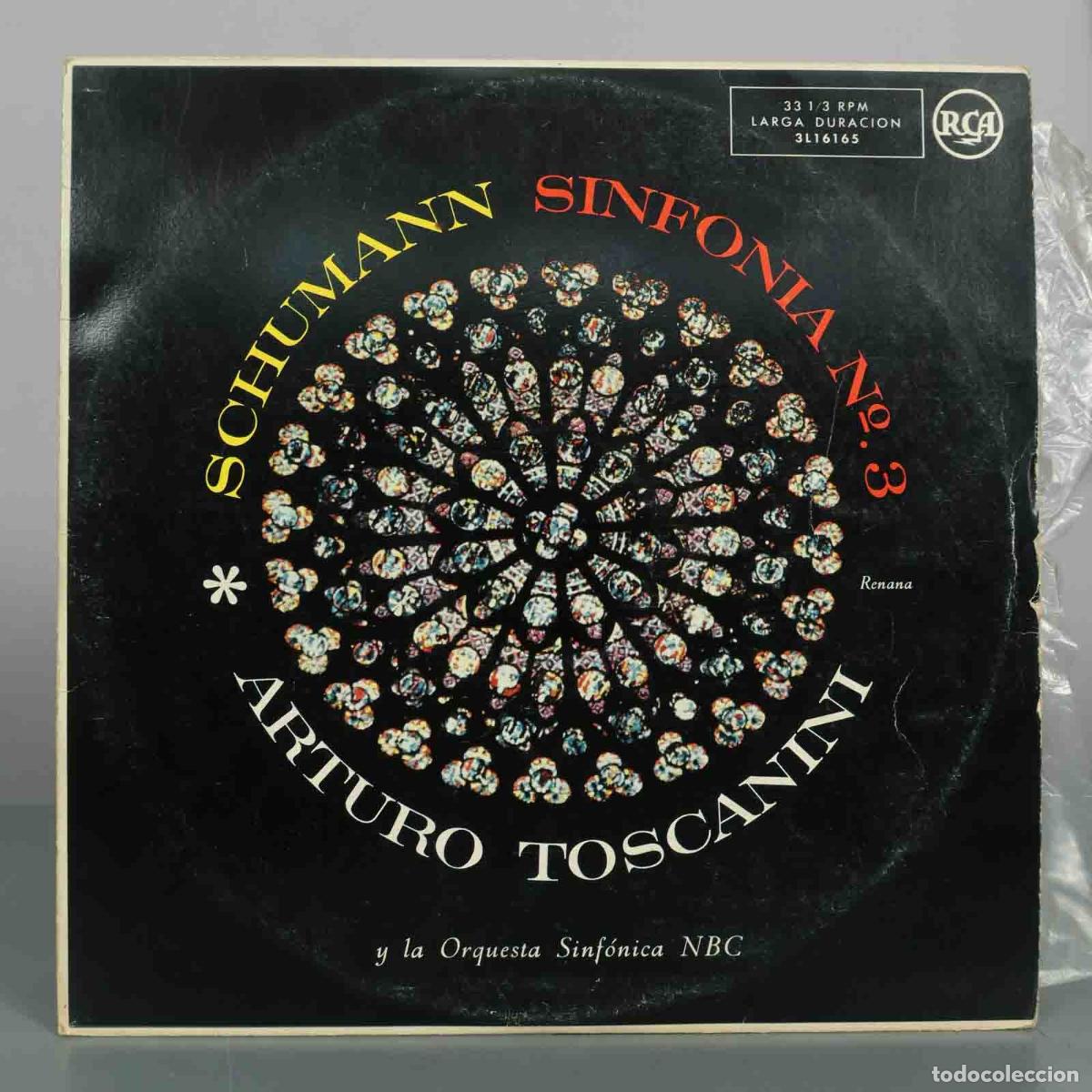 Discos de vinilo: LP. Schumann: Sinfon&iacute;a n.&ordm; 3 - Arturo Toscanini, Orquesta Sinf&oacute;nica NBC