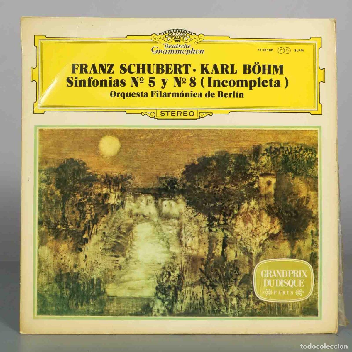 Discos de vinilo: LP. Franz Schubert - Symphonien Nr. 5 and Nr. 8 - Karl B&ouml;hm, Berliner Philharmoniker