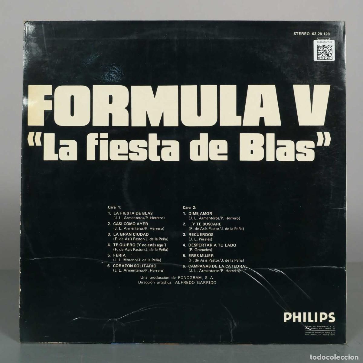 Discos de vinilo: LP. La fiesta de Blas - F&oacute;rmula V - Foto 2