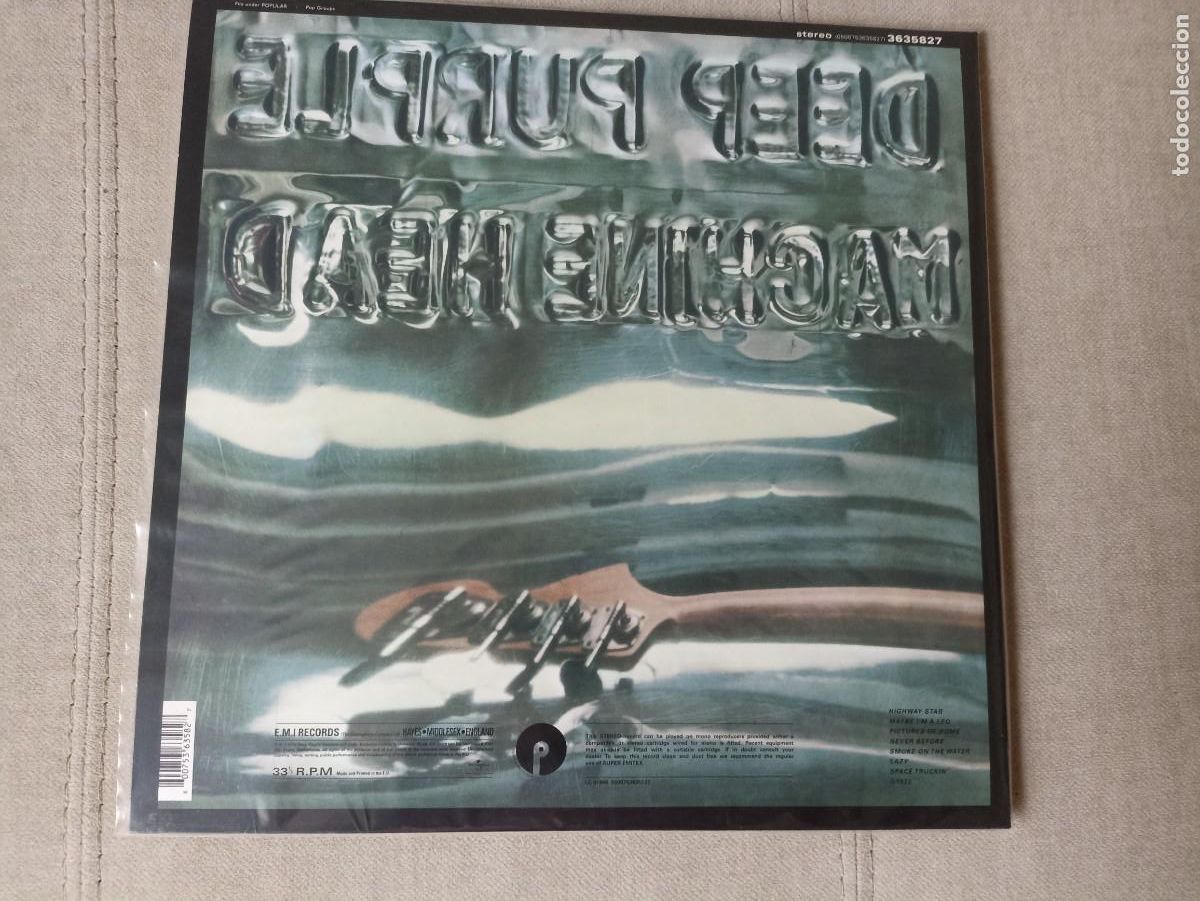 Discos de vinilo: Deep Purple. Machine Head. LP. Reissue 2015 - Foto 2