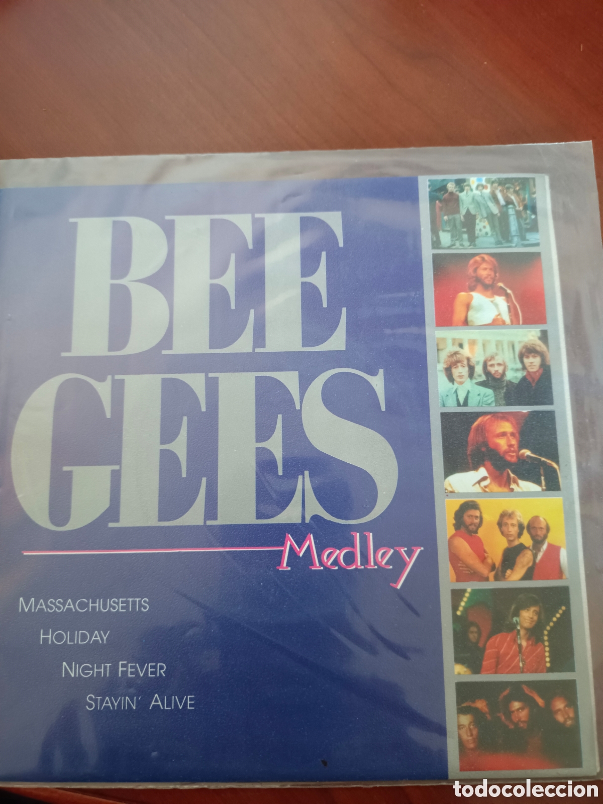 Discos de vinilo: SINGLE PROMOCIONAL BEE GEES -MEDLEY. POLYDOR 1991. EXCELENTE ESTADO. COMO NUEVO