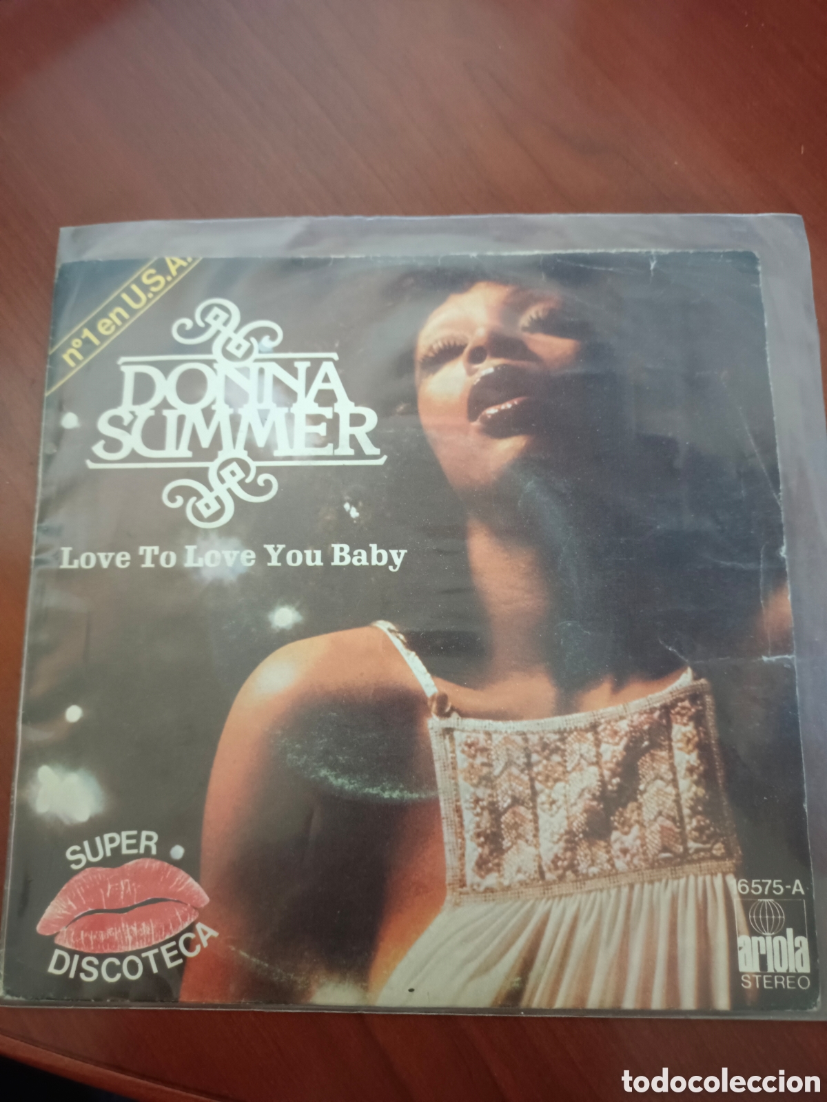 Discos de vinilo: SINGLE DONNA SUMMER - LOVE TO LOVE YOU BABY. ARIOLA 1975. MUY BUEN ESTADO