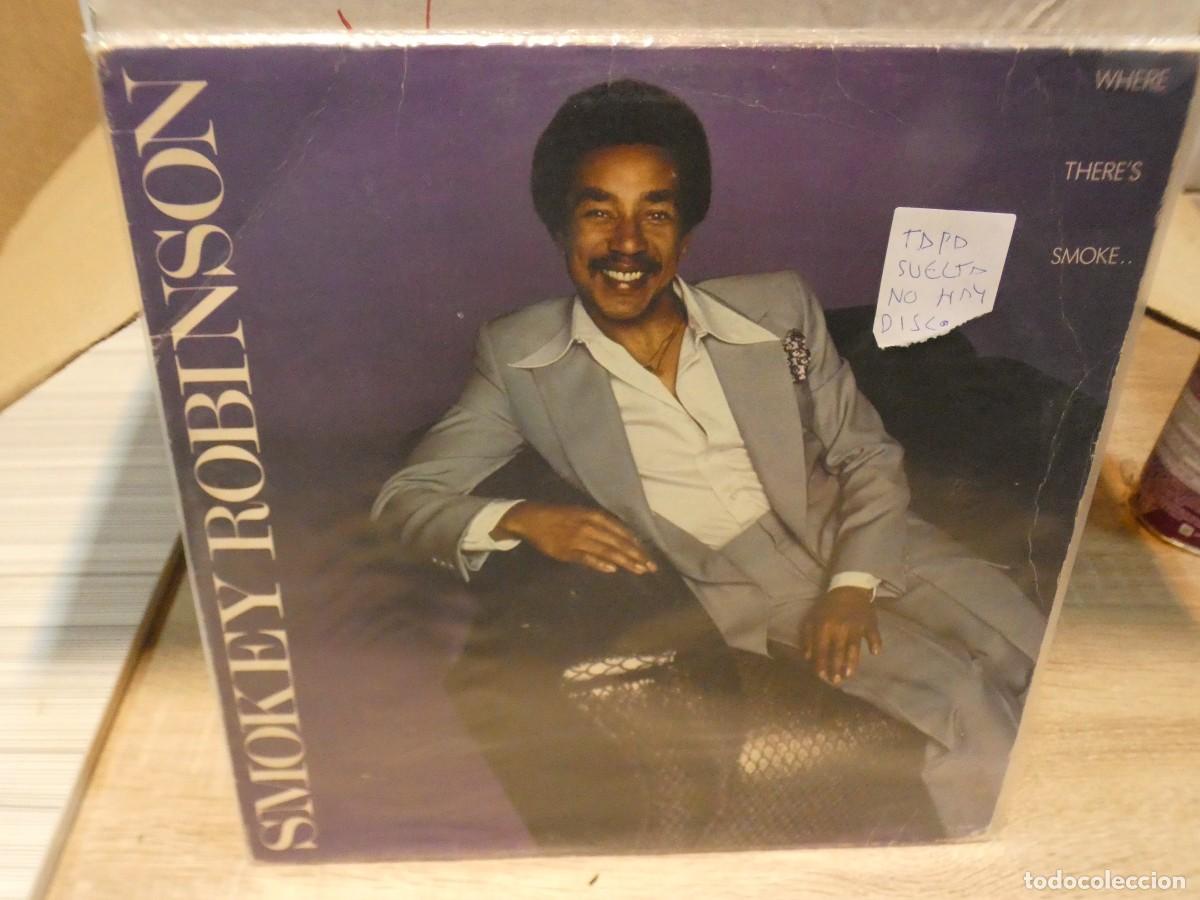Discos de vinil: ARKANSAS1980 CAJJ693 VINILO DESTROZADISIMO A TU RIESGO SMOKEY ROBINSON TAPA SUELTA NO HAY DISCO