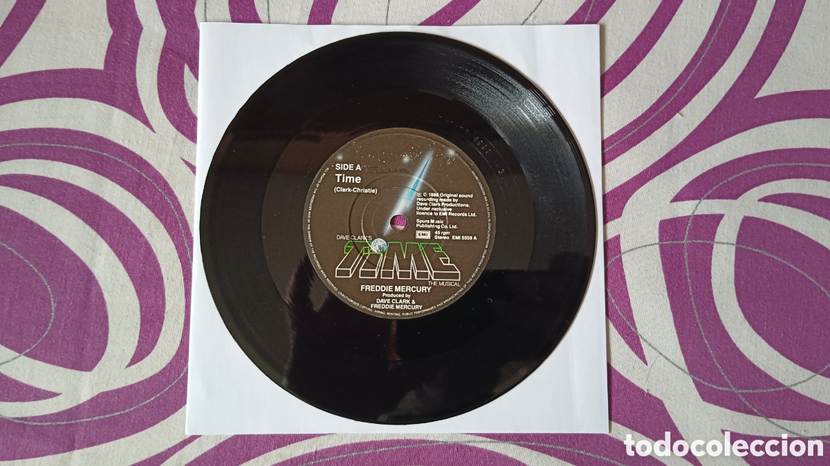 Discos de vinilo: Freddie Mercury &ndash; Time 7&rdquo; Single - Foto 2