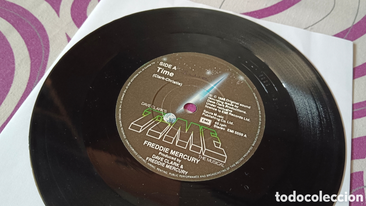 Discos de vinilo: Freddie Mercury &ndash; Time 7&rdquo; Single - Foto 3
