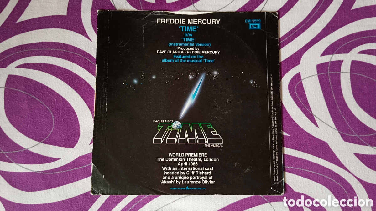 Discos de vinilo: Freddie Mercury &ndash; Time 7&rdquo; Single - Foto 5