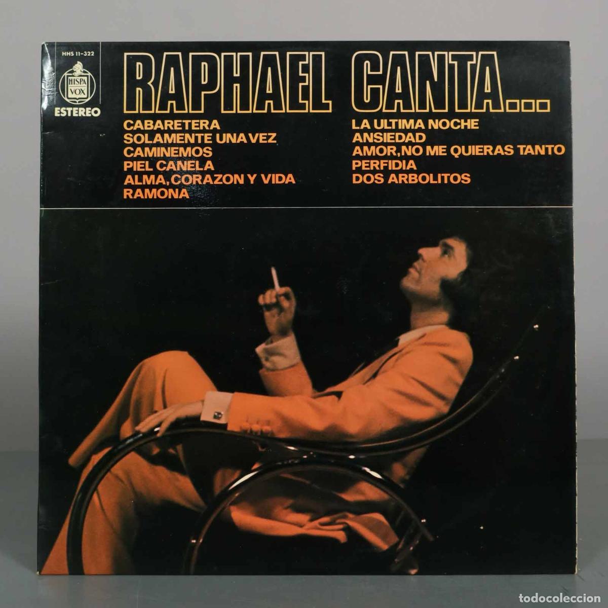 Discos de vinilo: LP. Raphael Canta... - Raphael - Hispavox
