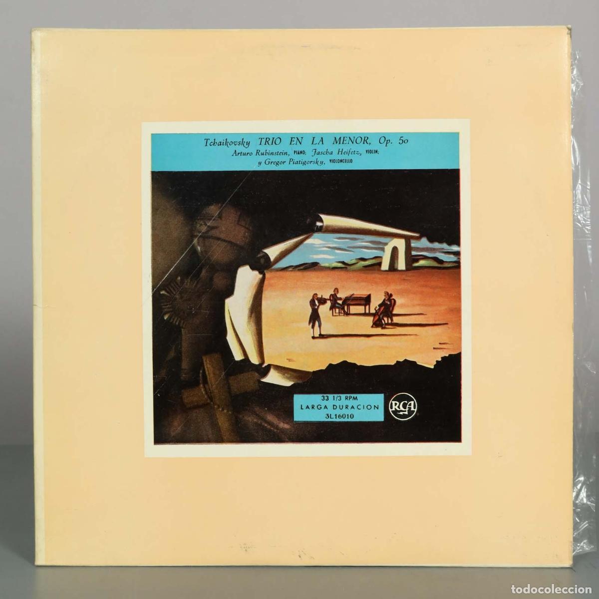 Discos de vinilo: LP. Tchaikovsky - Trio en La Menor, Op. 50 - Arturo Rubinstein, Jascha Heifetz, Gregor Piatigorsky