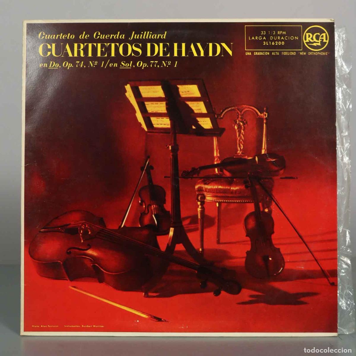 Discos de vinilo: LP. Cuartetos de Haydn en Do, Op. 74, N&ordm; 1 / en Sol, Op. 77, N&ordm; 1 - Joseph Haydn, Cuarteto de Cuerd
