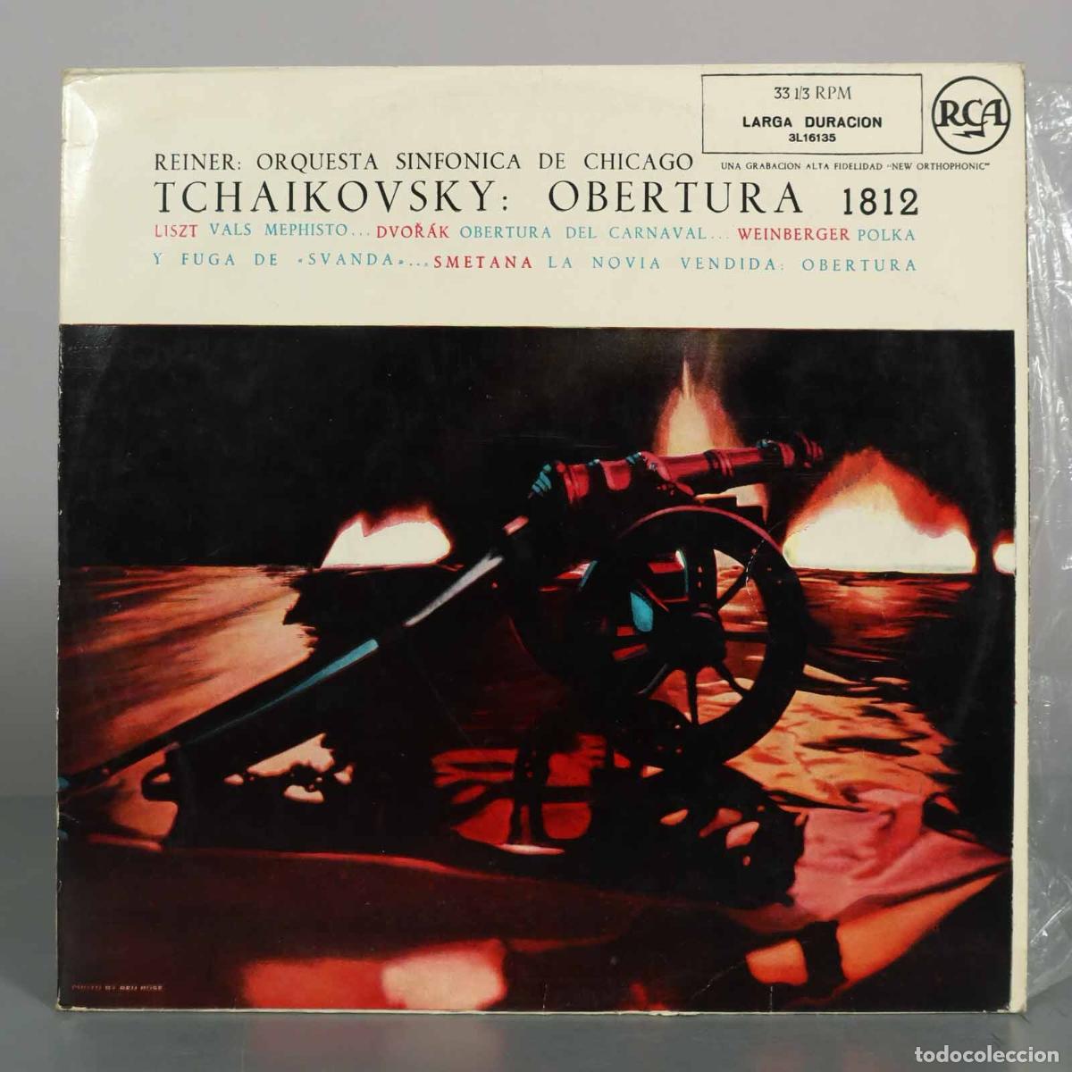 Discos de vinilo: LP. Tchaikovsky: Obertura 1812 - Liszt, Dvoř&aacute;k, Weinberger, Smetana - Fritz Reiner, Orquesta Sinf&oacute;n