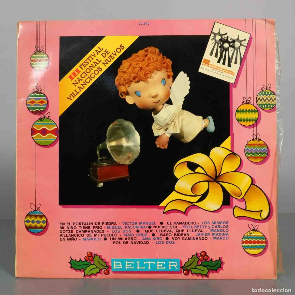 Discos de vinilo: LP. III Festival Nacional de Villancicos Nuevos - V&iacute;ctor Manuel, Los Mismos, Miguel Palomino, Ana K