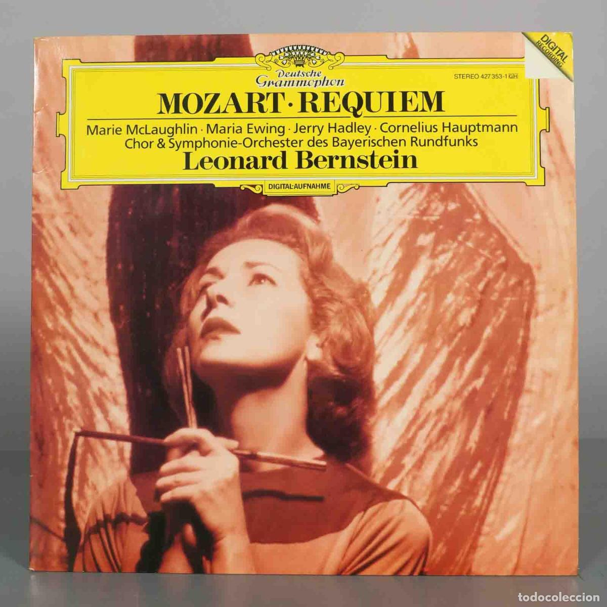 Discos de vinilo: LP. Mozart: Requiem - Marie McLaughlin, Maria Ewing, Jerry Hadley, Cornelius Hauptmann, Symphonie-O
