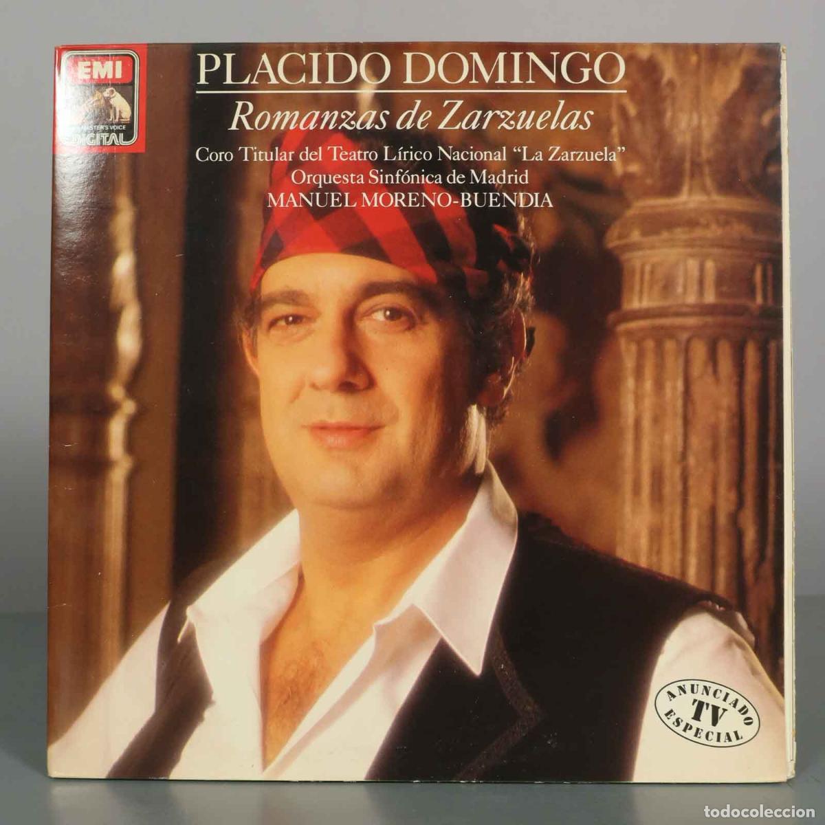 Discos de vinilo: LP. Romanzas de Zarzuelas - Pl&aacute;cido Domingo, Coro Titular del Teatro L&iacute;rico Nacional La Zarzuela, O