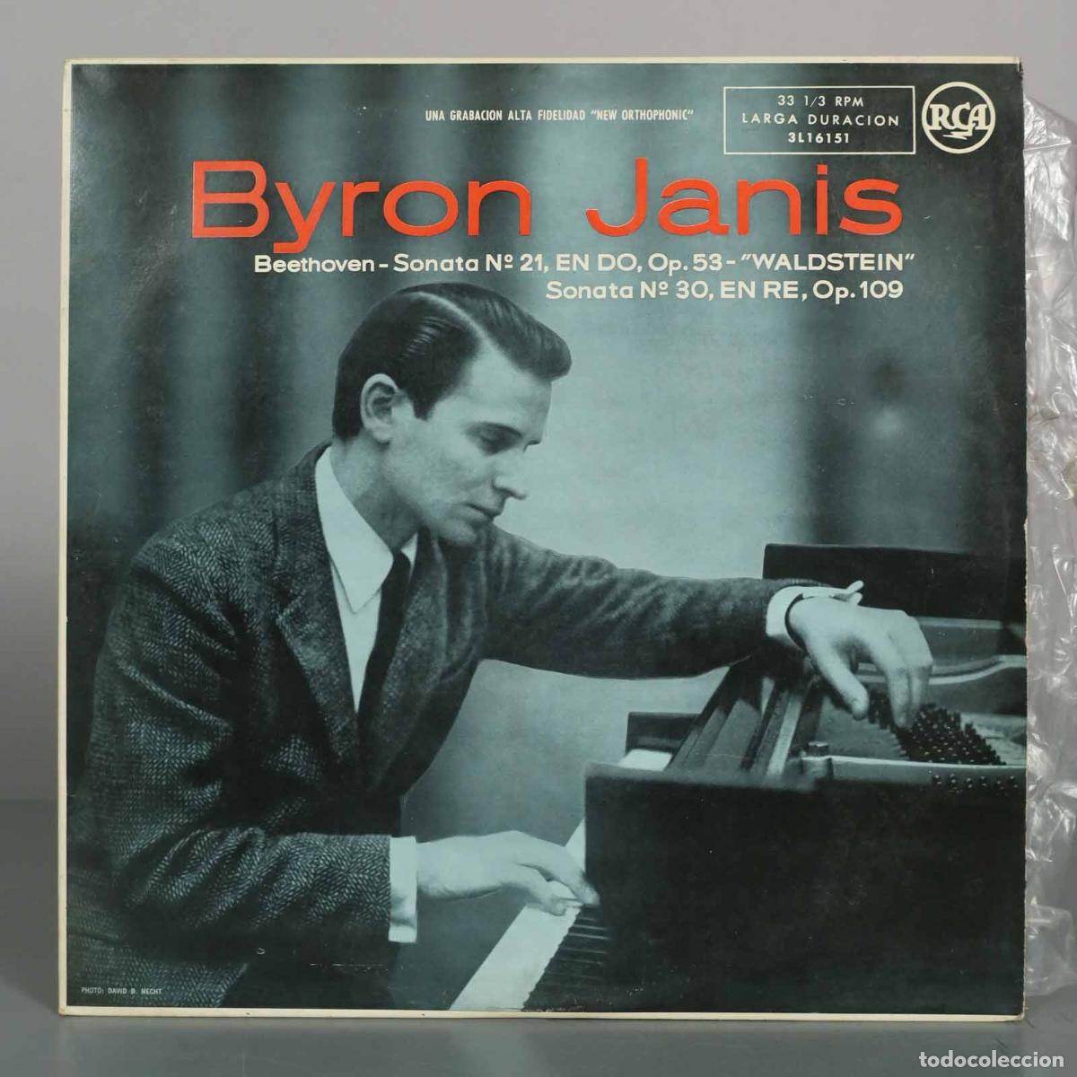Discos de vinilo: LP. Beethoven - Sonata n&ordm; 21 Waldstein, Sonata n&ordm; 30 - Byron Janis