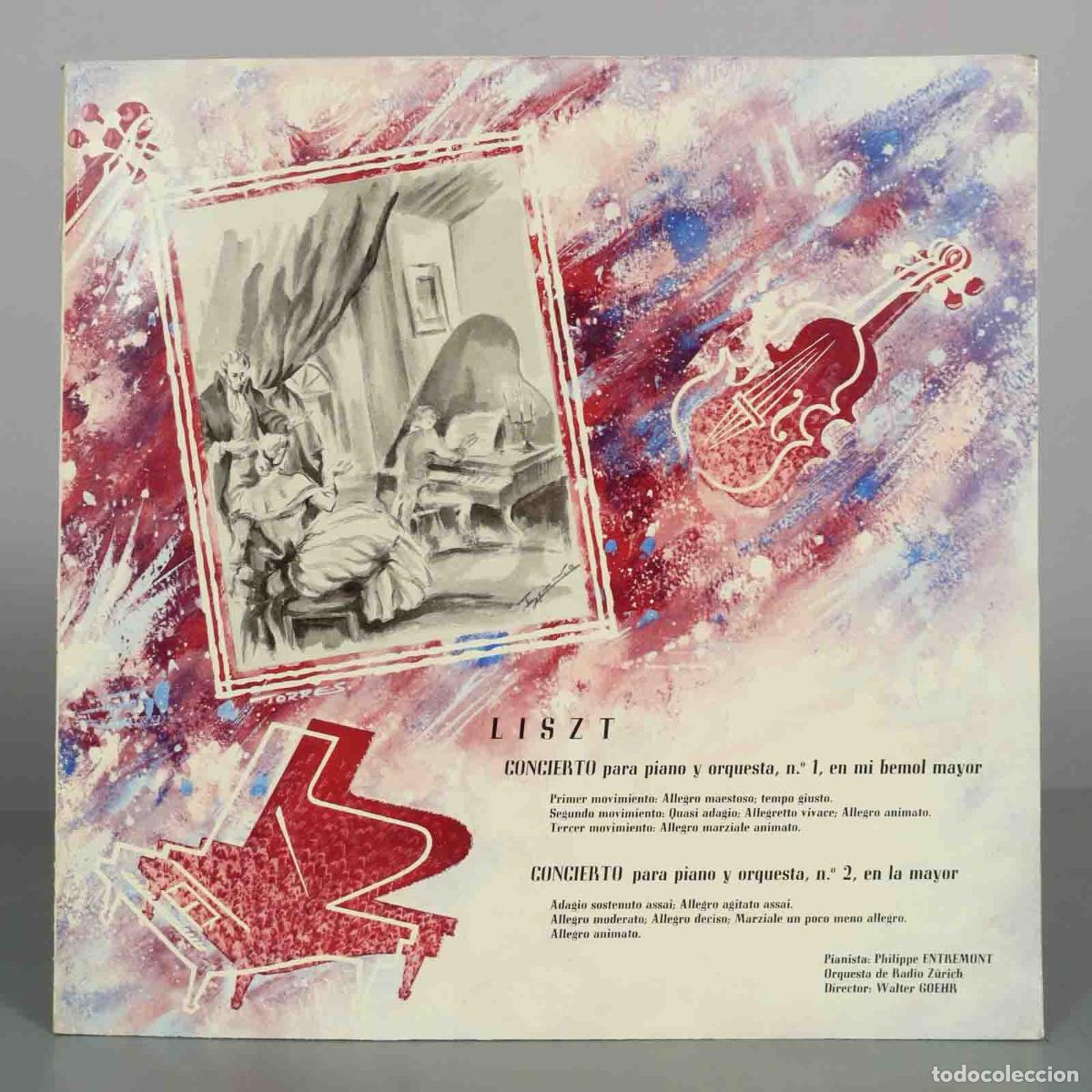 Discos de vinilo: LP. Liszt - Concierto para piano y orquesta n.&ordm; 1 y n.&ordm; 2 - Philippe Entremont, Orquesta de Radio Z