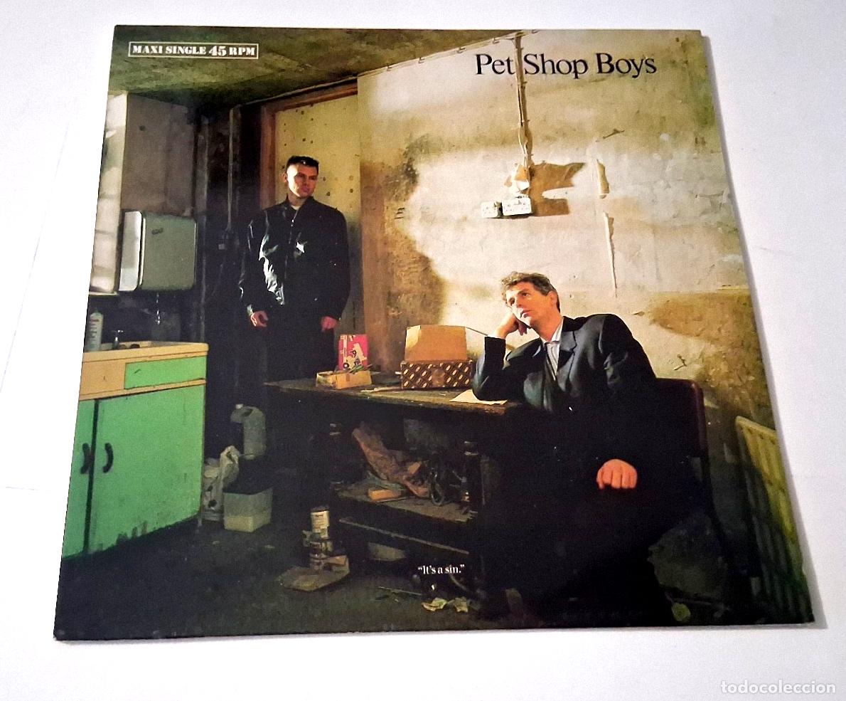 Discos de vinilo: PET SHOP BOYS &rdquo; IT'S A SIN&rdquo; MAXI 12&rdquo; VINYL VG/MBE EX/EX