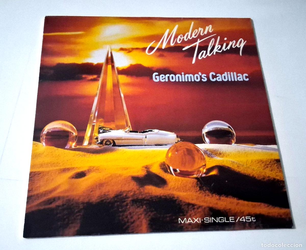 Discos de vinilo: MODERN TALKING &rdquo; GERONIMO'S CADILLAC&rdquo; MAXI 12&rdquo; VINYL VG/MBE EX/EX