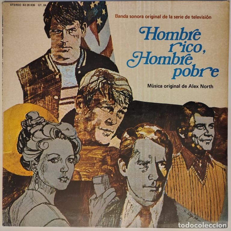 Discos de vinilo: Alex North. Hombre rico hombre pobre. MCA, Spain 1977 LP BSO original de la serie de TV