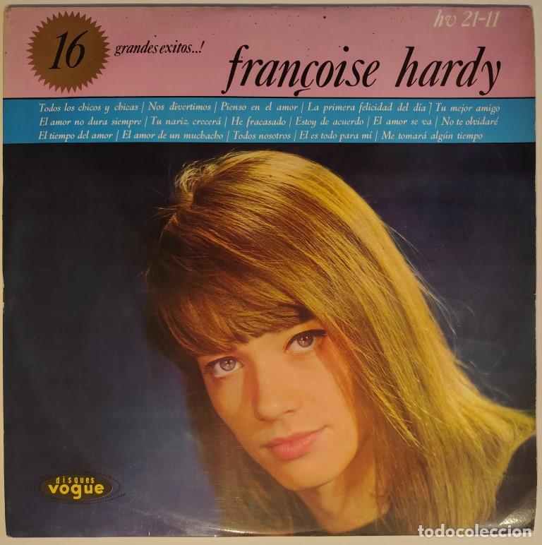 Discos de vinilo: Fran&ccedil;oise Hardy. 16 Grandes &eacute;xitos. Vogue-Hispavox, Spain 1963 LP (HV 21-11)