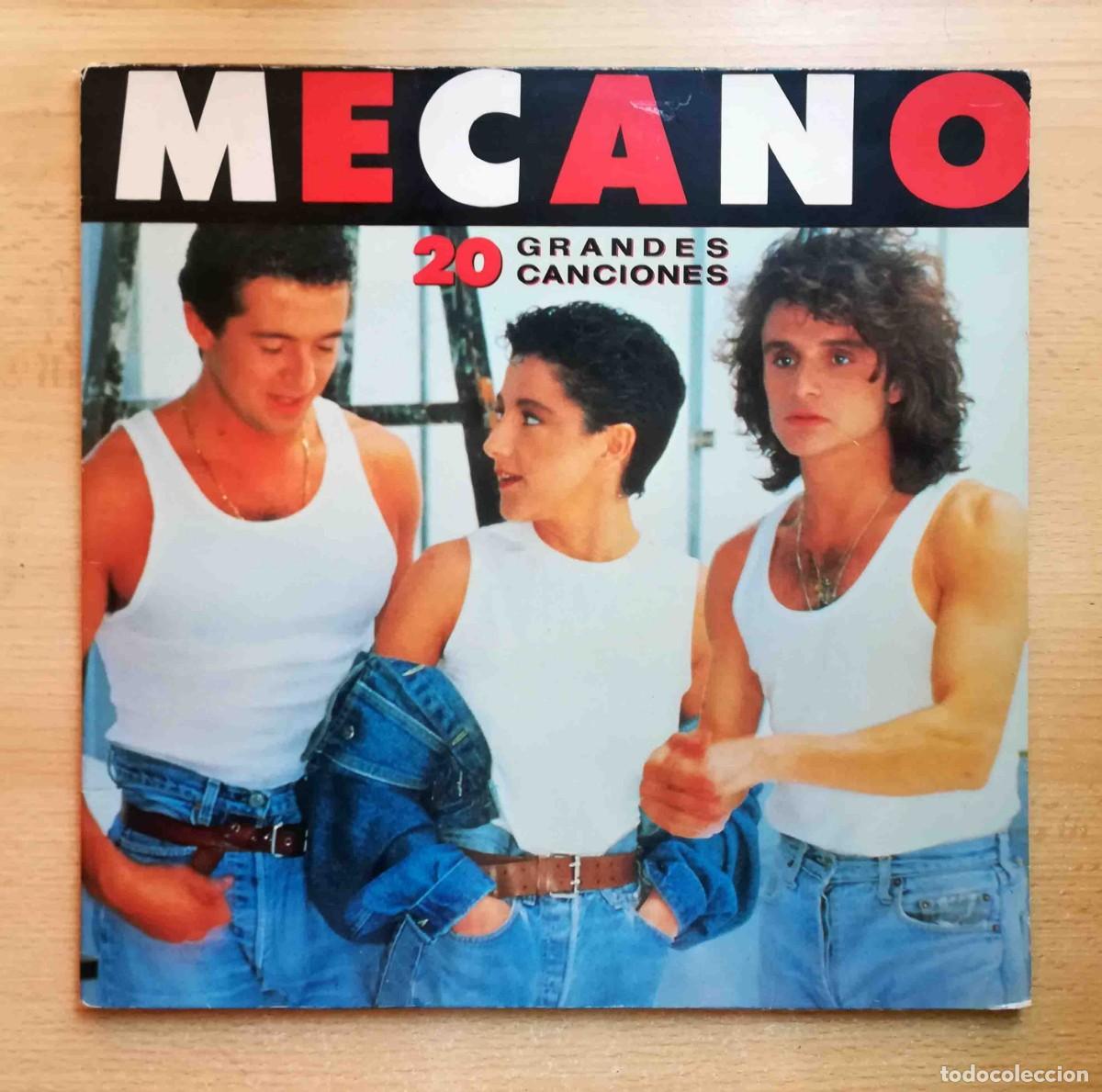 Discos de vinilo: Mecano. 20 grandes canciones. Carpeta abierta. CBS 1989. Solo disco 1.