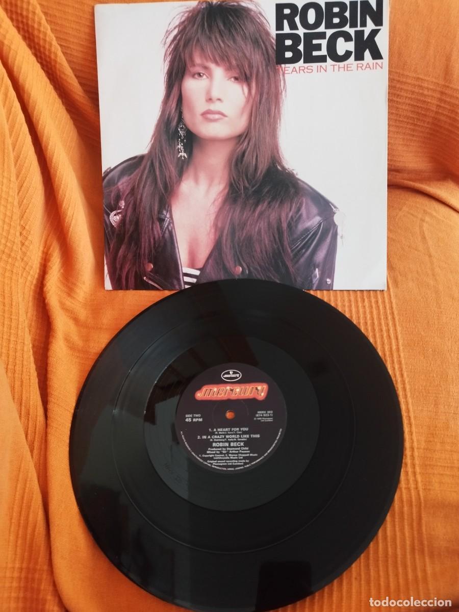 Discos de vinilo: Robin Beck &ndash; Tears In The Rain. Maxi single. - Foto 1