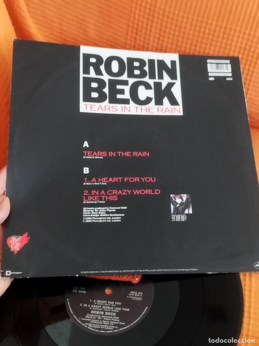Discos de vinilo: Robin Beck &ndash; Tears In The Rain. Maxi single. - Foto 3