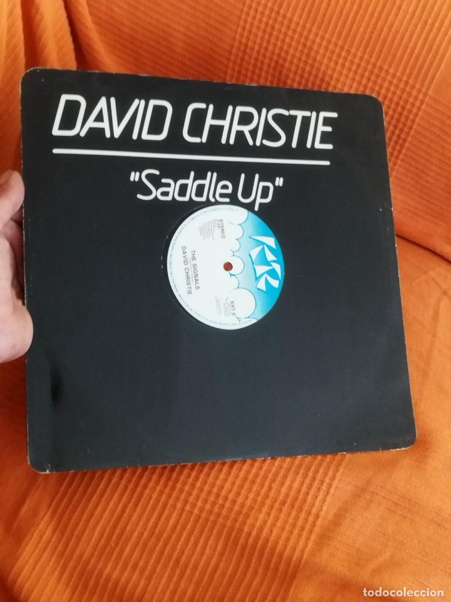 Discos de vinilo: David Christie &ndash; Saddle Up. single 12&rdquo;